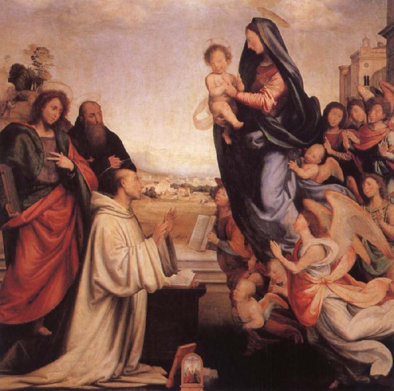 Fra Bartolommeo Vision of St.Bernard oil painting picture